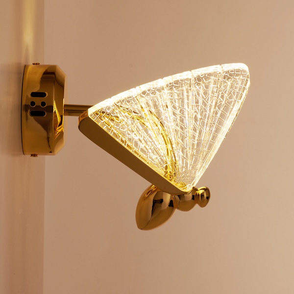 Lampa ścienna BEE LED złota 18 cm Step Into Design