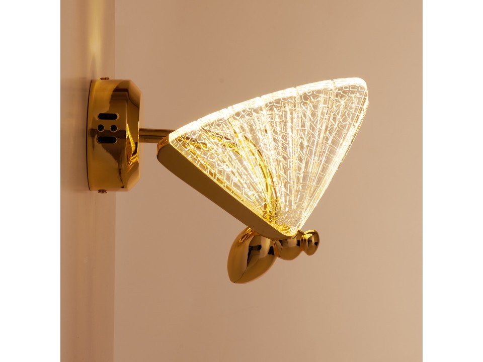 Lampa ścienna BEE LED złota 18 cm Step Into Design