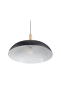 Lampa wisząca SAUCER 45 cm - czarna minimalistyczna oprawa do wnętrz nowoczesnych - Step Into Design