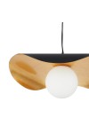 Lampa wisząca ENZO czarno złota 40 cm Step Into Design