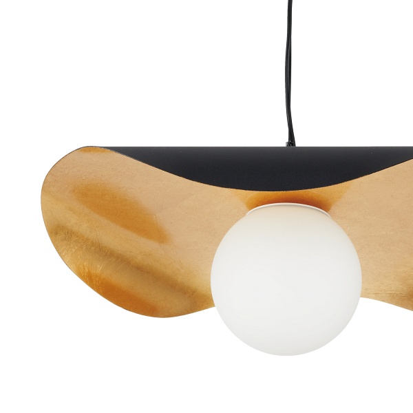 Lampa wisząca ENZO czarno złota 40 cm Step Into Design
