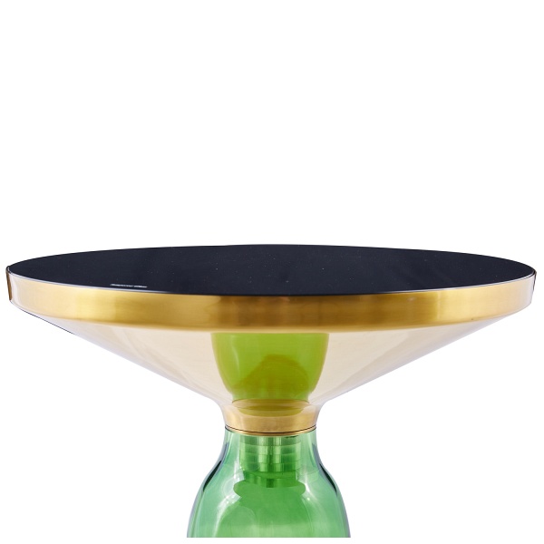 Stolik kawowy DOLCE zielono czarny 50 cm Step Into Design