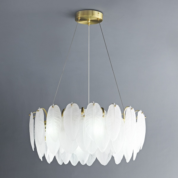 Lampa wisząca PIUMA biała 60 cm Step Into Design