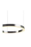Lampa wisząca CIRCLE 80 cm - LED, ring nikiel szczotkowany - Step Into Design
