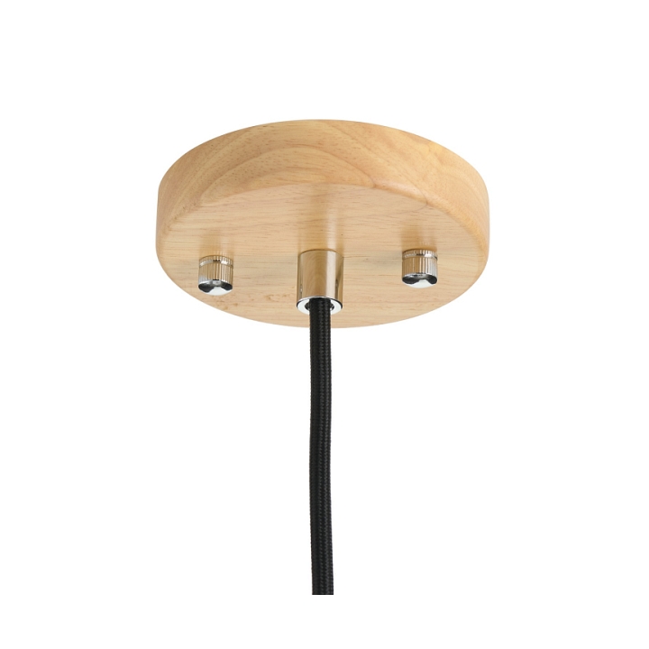 Lampa wisząca NORDIC WOODY biało drewniana 35 cm - Step Into Design