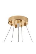 Lampa wisząca BOTANIKA GOLD 100 cm - złota, G9, regulowana, designerska - Step Into Design