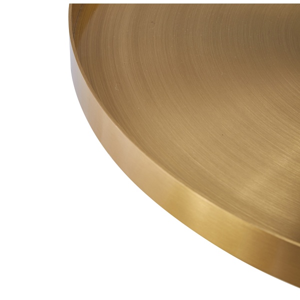 Stolik kawowy COLUMN marmurowy czarno złoty 55 cm Step Into Design