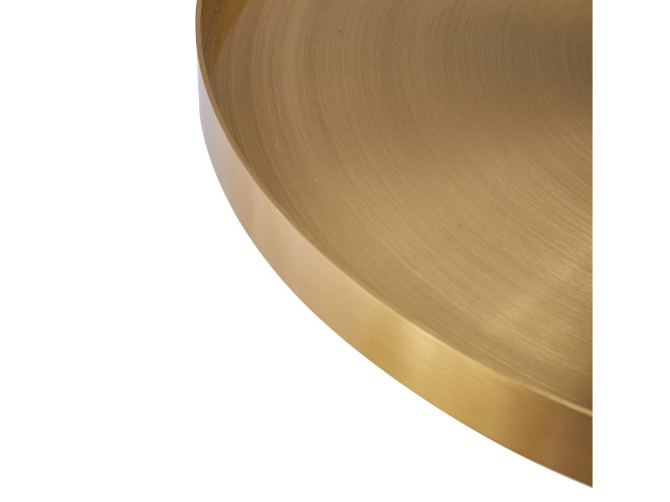 Stolik kawowy COLUMN marmurowy czarno złoty 55 cm Step Into Design