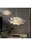 Lampa wisząca PEONY biała 50 cm - nowoczesna lampa sufitowa do salonu Step Into Design