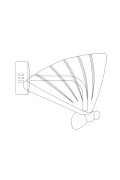 Lampa ścienna BEE LED złota 18 cm Step Into Design