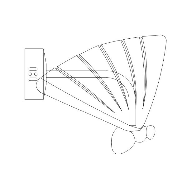 Lampa ścienna BEE LED złota 18 cm Step Into Design