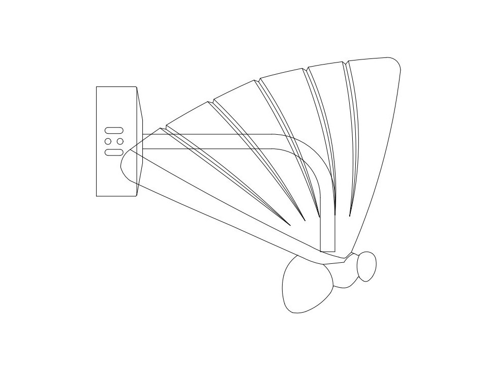 Lampa ścienna BEE LED złota 18 cm Step Into Design