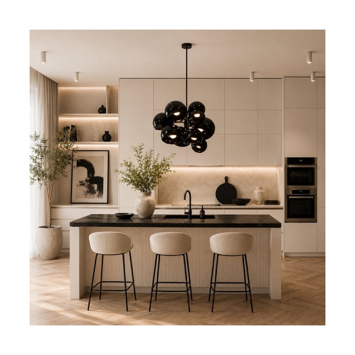 Lampa wisząca ASTRONOMY-11, 55 cm - czarna - Step Into Design
