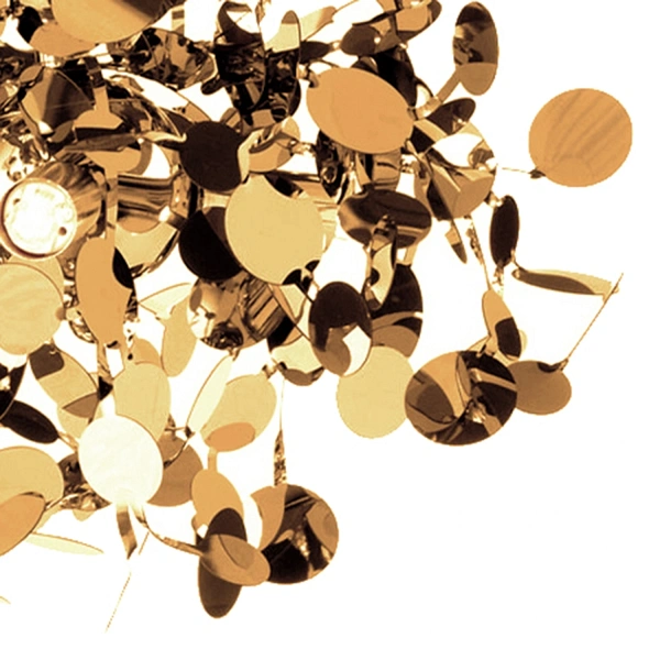 Lampa wisząca MONETTI 40 cm - złota, dekoracyjna Step Into Design