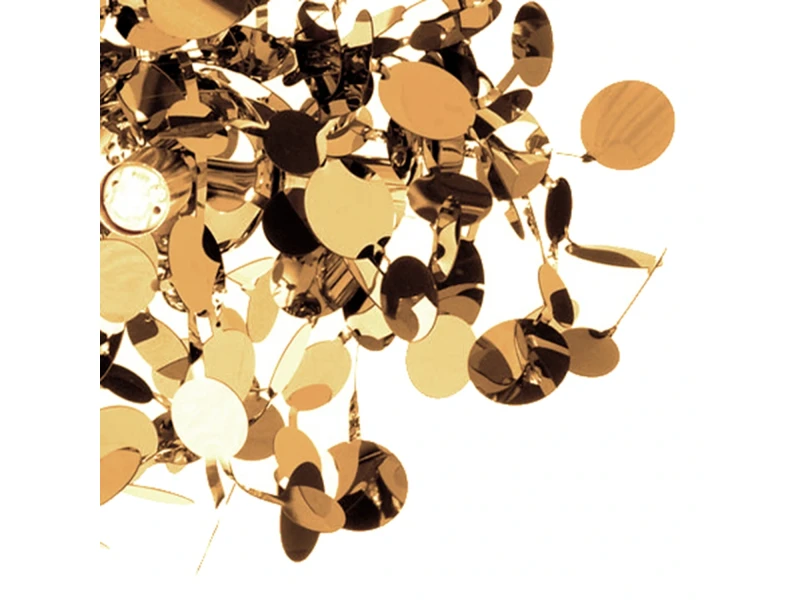 Lampa wisząca MONETTI złota 40 cm Step Into Design