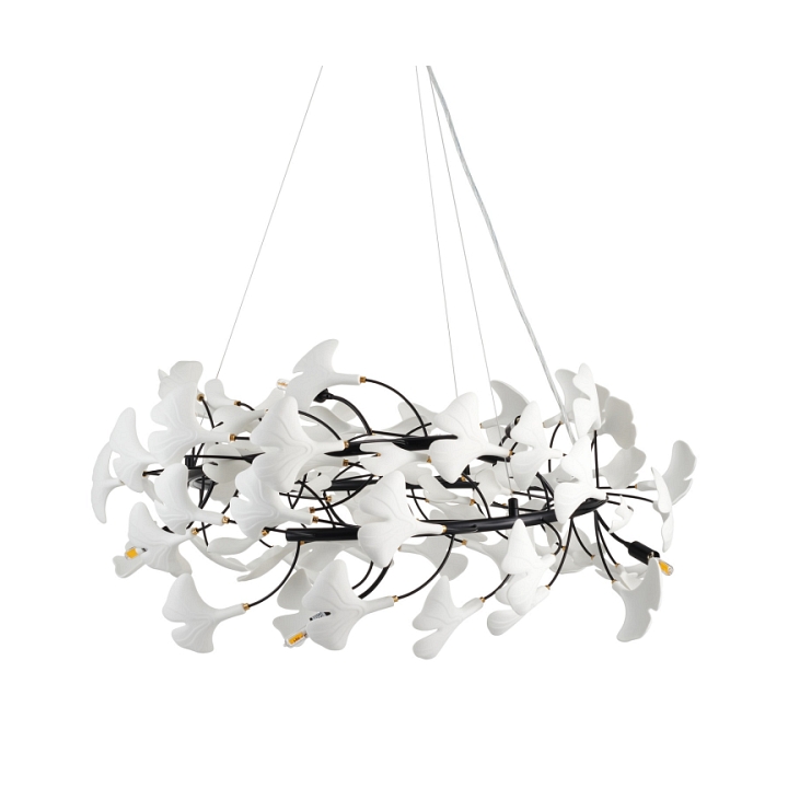 Lampa wisząca BOTANIKA 80 cm -czarna, G9, regulowana, designerska - Step Into Design