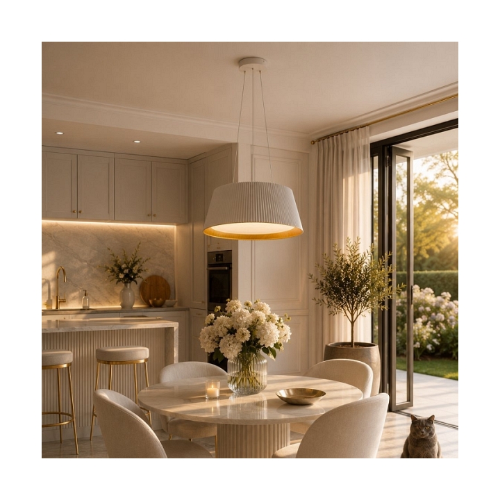 Lampa wisząca FRILL LED biała 45 cm - Step Into Design