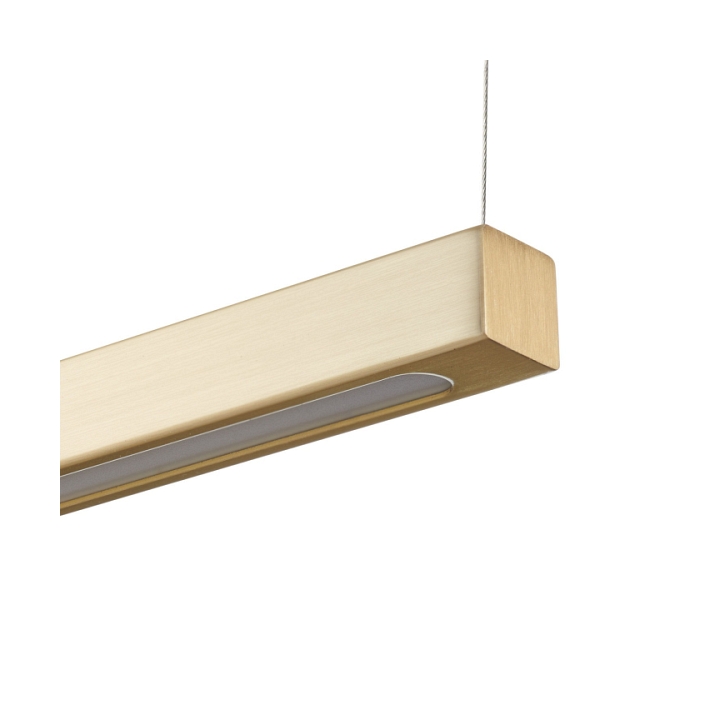 Lampa wisząca BEAM-80 LED - złota oprawa liniowa 4000K - Step Into Design