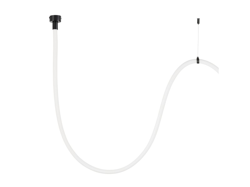 Lampa wisząca SNAKE LED wąż ledowy czarna 300 cm Step Into Design