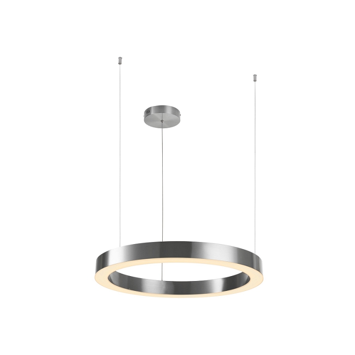 Lampa wisząca CIRCLE 60 - LED, ring nikiel szczotkowany - Step Into Design