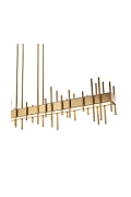 Lampa wisząca ARCHITETTO 130 cm - LED, złota dekoracyjna listwa - Step Into Design