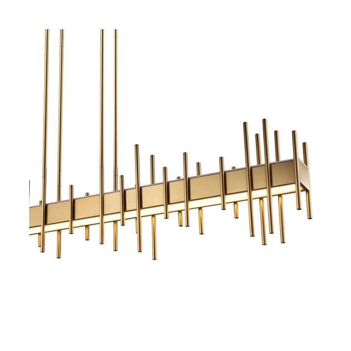 Lampa wisząca ARCHITETTO 130 cm - LED, złota dekoracyjna listwa - Step Into Design