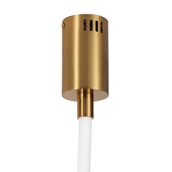 Lampa wisząca SNAKE LED 400 cm - elastyczny przewód LED, 3000K, złote uchwyty Step Into Design