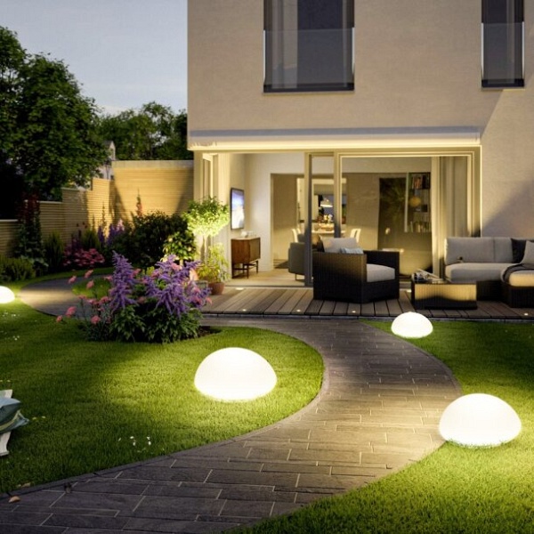 Lampa ogrodowa półkula ATMOSPHERE M LED RGBW 16 kolorów 35 cm Step Into Design