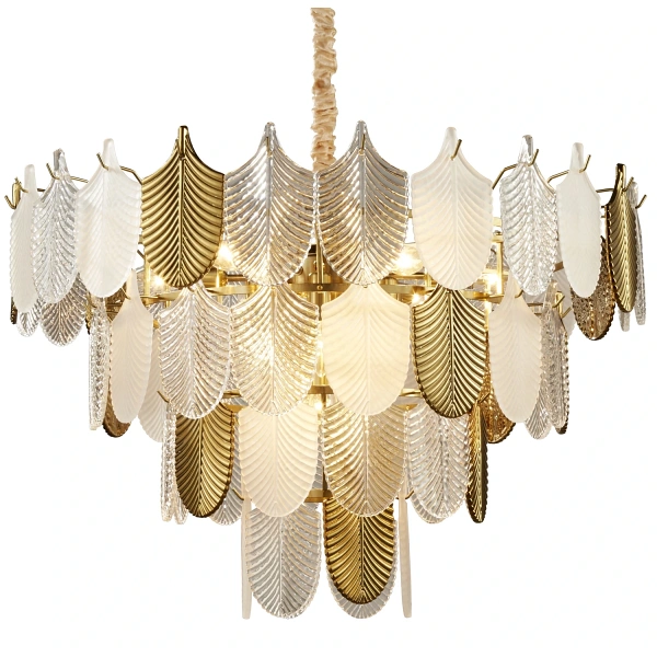 Lampa wisząca SECRET biało złota 80 cm Step Into Design