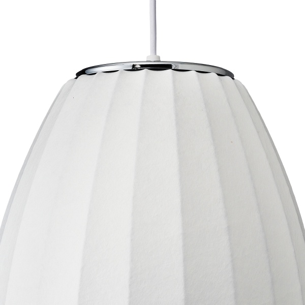 Lampa wisząca SILK BARREL biała 50 cm Step Into Design