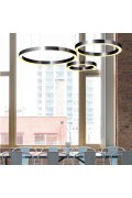 Lampa wisząca CIRCLE 40+60+80 LED nikiel na 1 podsufitce Step Into Design
