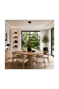 Lampa wisząca FANTASIA ROUND LED czarna 60 cm - Step Into Design