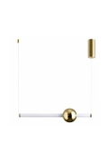 Lampa wisząca O-LINE 63 - LED, 63 cm, złoty połysk - Step Into Design