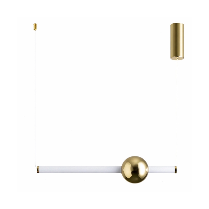 Lampa wisząca O-LINE 63 - LED, 63 cm, złoty połysk - Step Into Design