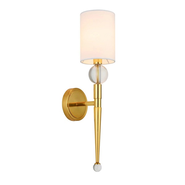 Lampa ścienna DAMA złota 52 cm glamour Step Into Design