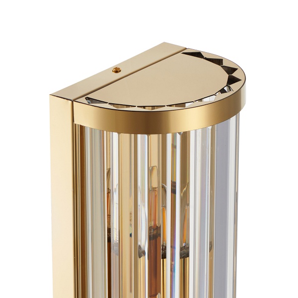 Lampa ścienna EXELLENT kryształowa złota 45 cm Step Into Design