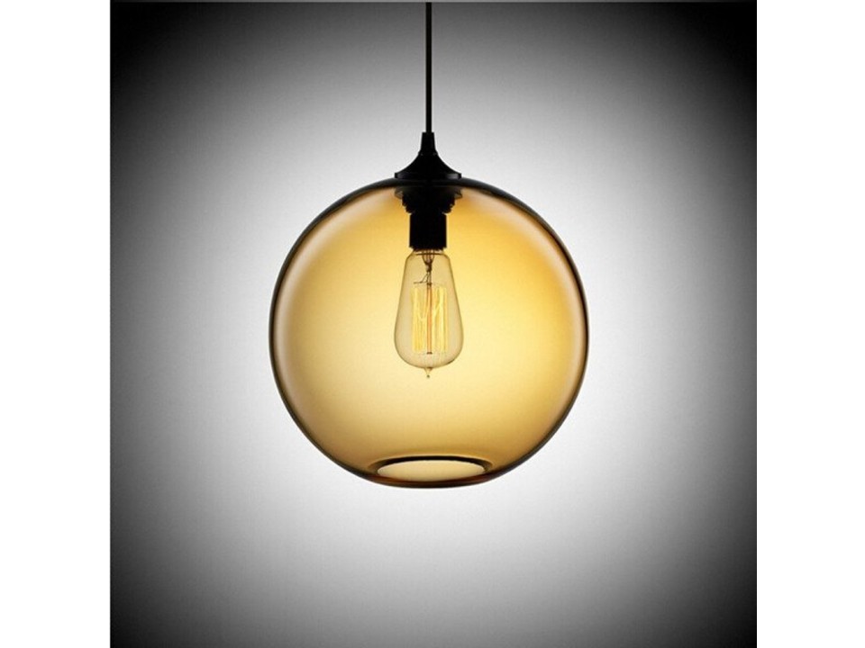 Lampa wisząca LOVE BOMB bursztynowa 25 cm Step Into Design