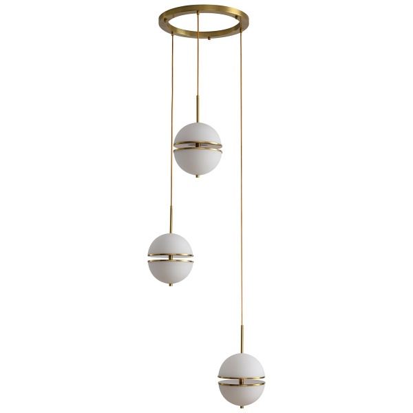 Lampa wisząca SFERA-3 LED złota 50 cm Step Into Design