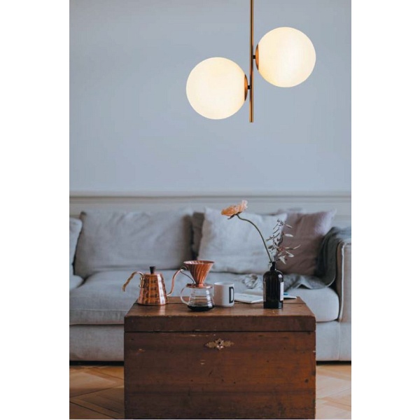 Lampa wisząca VENUS-2 czarna przydymiona 44 cm Step Into Design