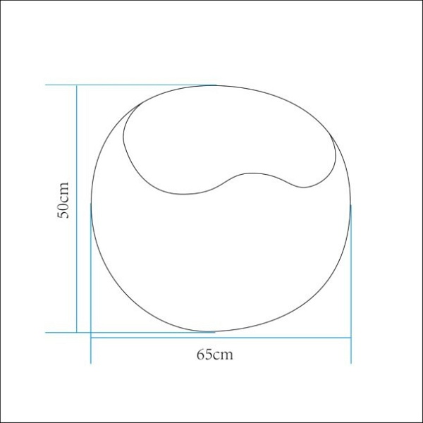 Lampa ogrodowa pufa APPLE L LED RGBW 16 kolorów 65 cm Step Into Design