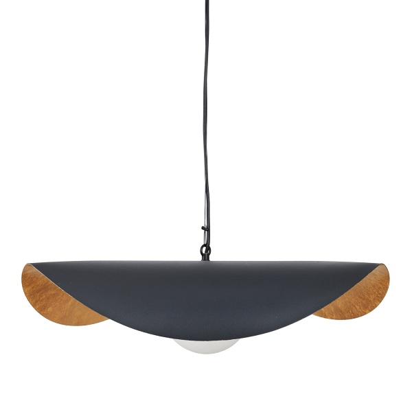 Lampa wisząca ENZO czarno złota 60 cm Step Into Design