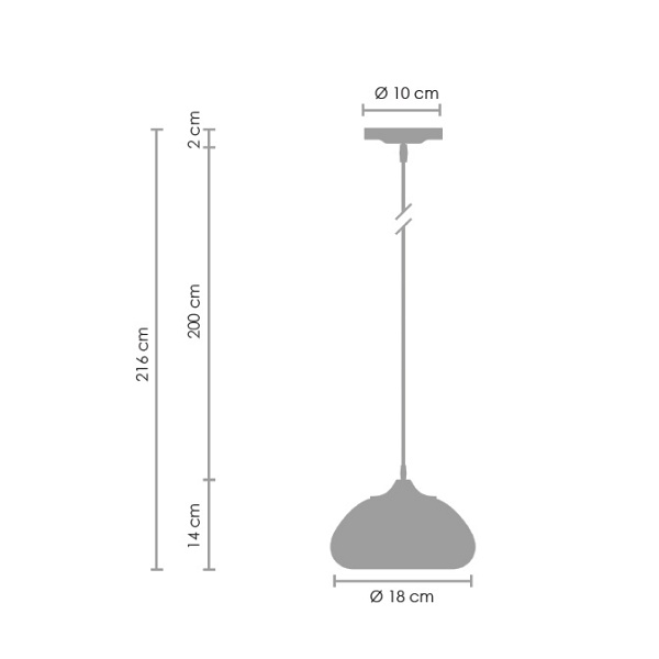Lampa wisząca VICTORY GLOW S srebrna17 cm Step Into Design