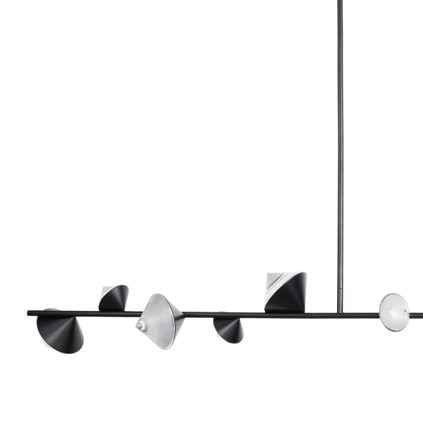 Lampa wisząca CONE LED 130 cm, czarna Step Into Design