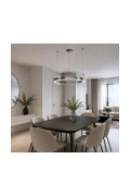 Lampa wisząca CIRCLE 60 - LED, ring nikiel szczotkowany - Step Into Design
