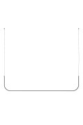 Lampa wisząca MINIMA-1 LED czarna 80 cm Step Into Design
