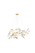 Lampa wisząca BOTANIKA GOLD 100 cm - złota, G9, regulowana, designerska - Step Into Design