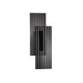 Lampa ścienna NOIR LED, kinkiet czarny ryflowany dwustronny - Step Into Design