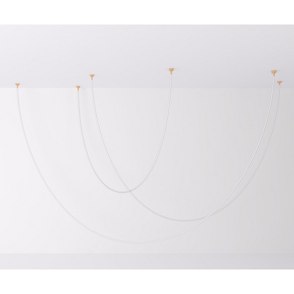 Lampa wisząca SNAKE LED wąż ledowy złota 500 cm Step Into Design