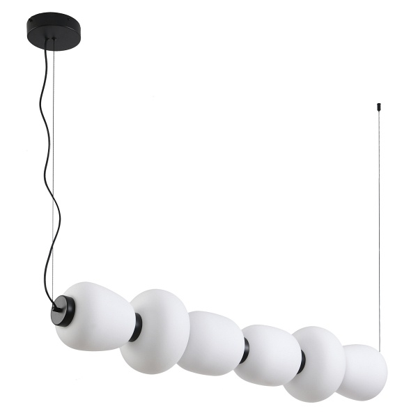 Lampa wisząca BRILLA-6 LED biało-czarna 125 cm Step Into Design