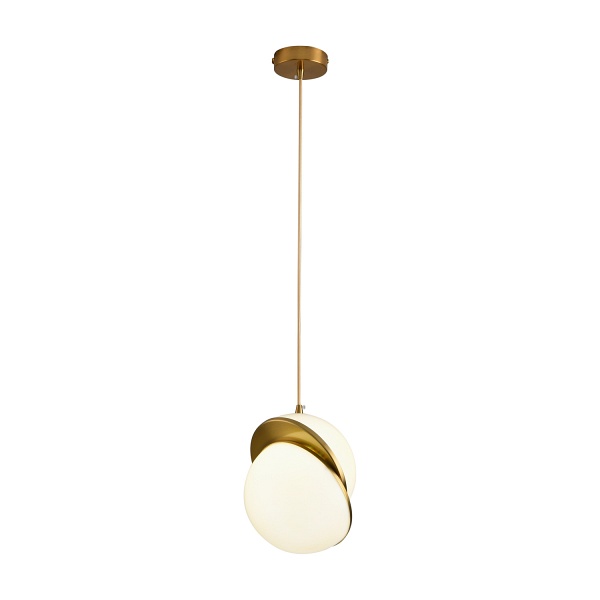 Lampa wisząca ORBITA biało-złota, akryl, 20 cm Step Into Design